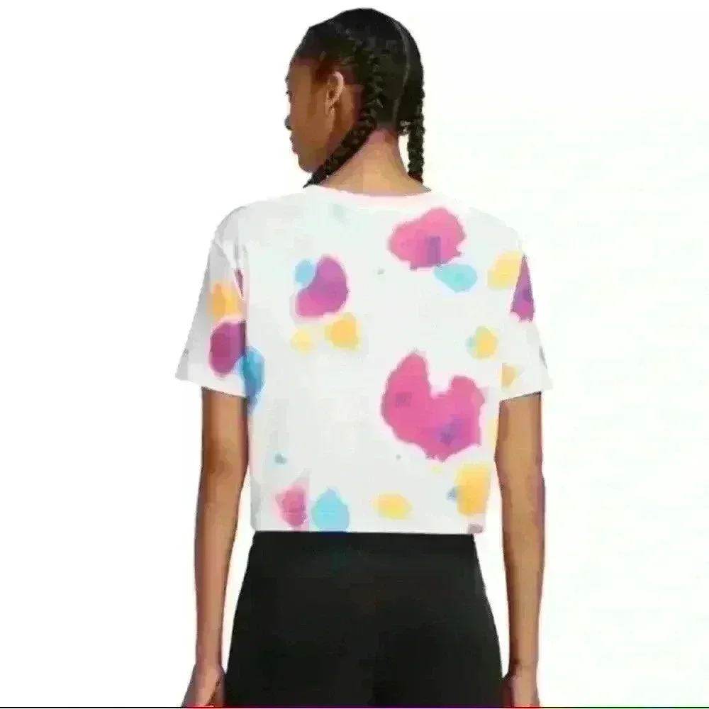 Nike‎ Women's Festival Crop Graphic Short Sleeve T-shirt - Women's M - Preowned